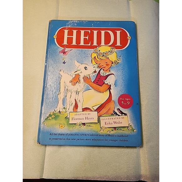 Heidi by Johanna Spyri Adapted by Florence Hayes 1946 Ages 5 to 9 Hardback - Picture 1 of 10